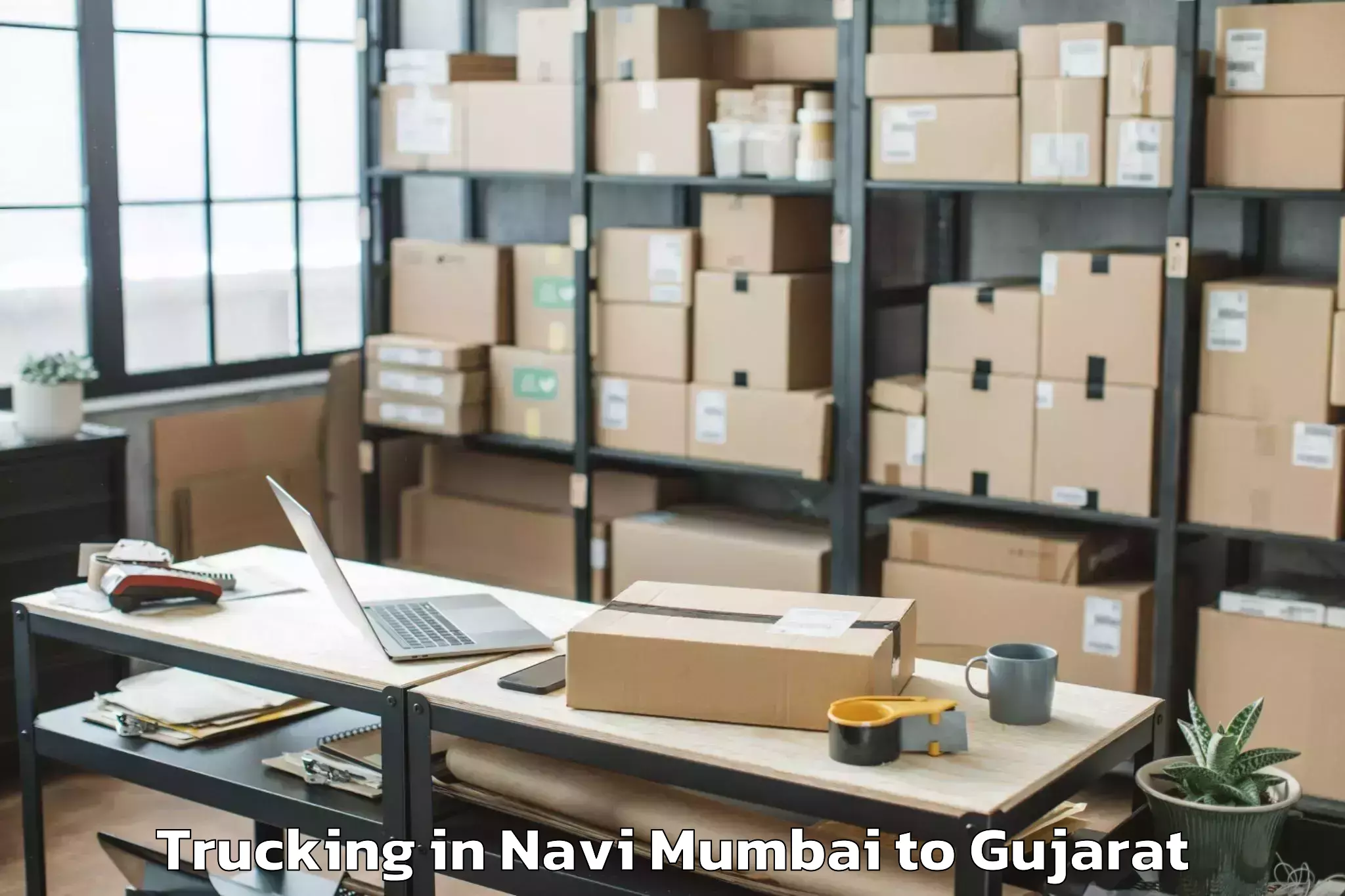 Navi Mumbai to Shihori Trucking Booking